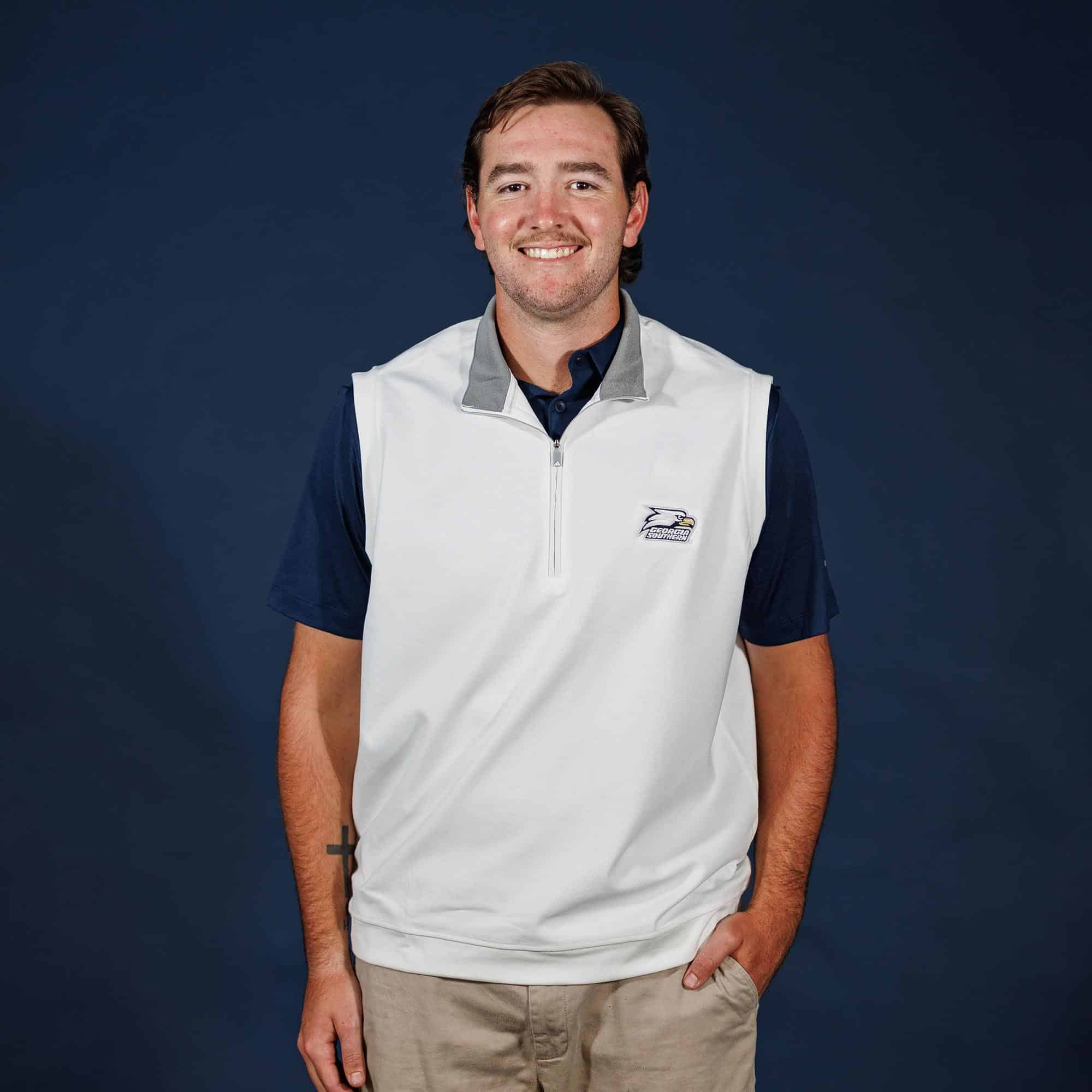 Georgia Southern adidas Elevated 1/4 Zip Pullover Vest with